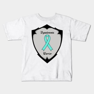 Dysautonomia Warrior Shield Kids T-Shirt